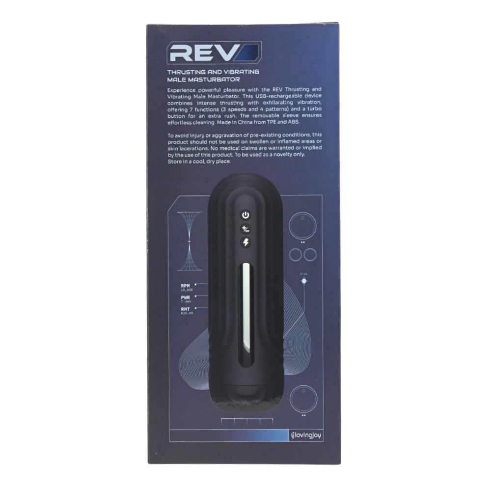 Rev Thrusting and Vibrating Male Masturbator – USB Rechargeable Masturbator > Sex Toys For Men > Masturbators Premium - Tophatter Daily Deals