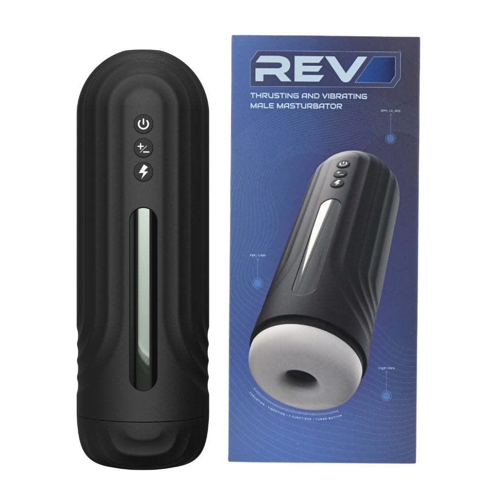 Rev Thrusting and Vibrating Male Masturbator – USB Rechargeable Masturbator > Sex Toys For Men > Masturbators Premium - Tophatter Daily Deals