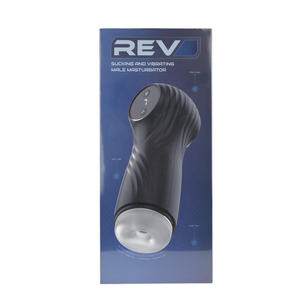 Rev Sucking and Vibrating Male Masturbator – USB Rechargeable Male Masturbator > Sex Toys For Men > Masturbators > Vibrating - Tophatter Daily Deals
