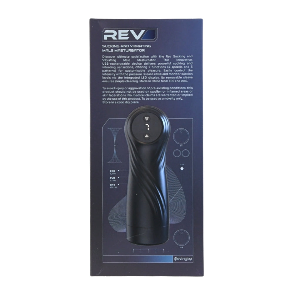Rev Sucking and Vibrating Male Masturbator – USB Rechargeable Male Masturbator > Sex Toys For Men > Masturbators > Vibrating - Tophatter Daily Deals