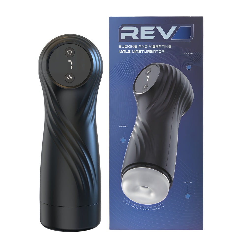Rev Sucking and Vibrating Male Masturbator – USB Rechargeable Male Masturbator > Sex Toys For Men > Masturbators > Vibrating - Tophatter Daily Deals
