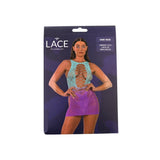 Lace By LJ Ombre Faux Lace-Up Mini Dress > Clothes > Dresses and Chemises - Tophatter Daily Deals