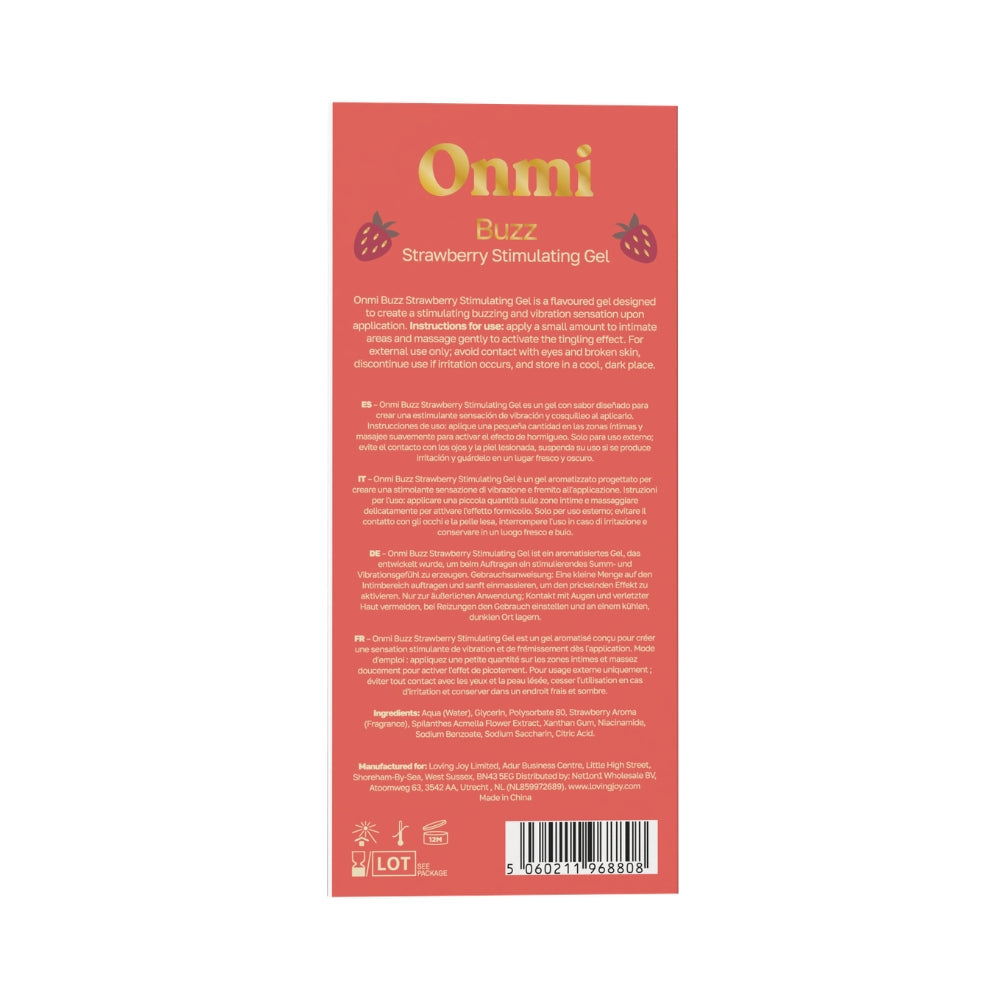 Onmi Buzz Strawberry Liquid Vibrator – Warming 30ml Gel Vibrator > Essentials > Womens Enhancers - Tophatter Daily Deals
