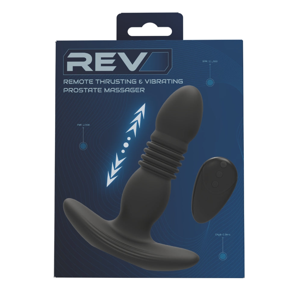 Rev-Pro Thrusting Prostate Massager – Remote-Controlled Waterproof 4.15 Inch Prostate Massager > Anal Range > Prostate Plugs - Tophatter Daily Deals