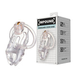 Impound Vanguard – 4.1 Inch Chastity Cage with Base Rings > Bondage Gear > Male Chastity - Tophatter Daily Deals