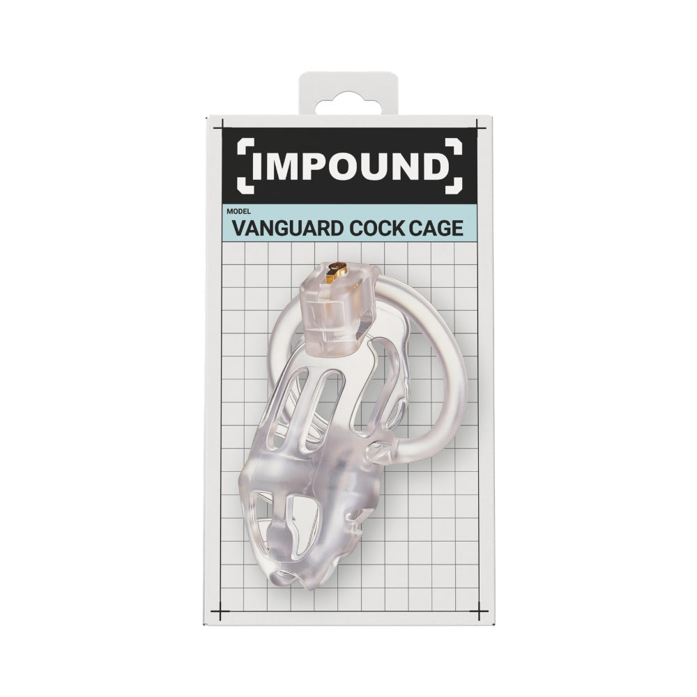 Impound Vanguard – 4.1 Inch Chastity Cage with Base Rings > Bondage Gear > Male Chastity - Tophatter Daily Deals