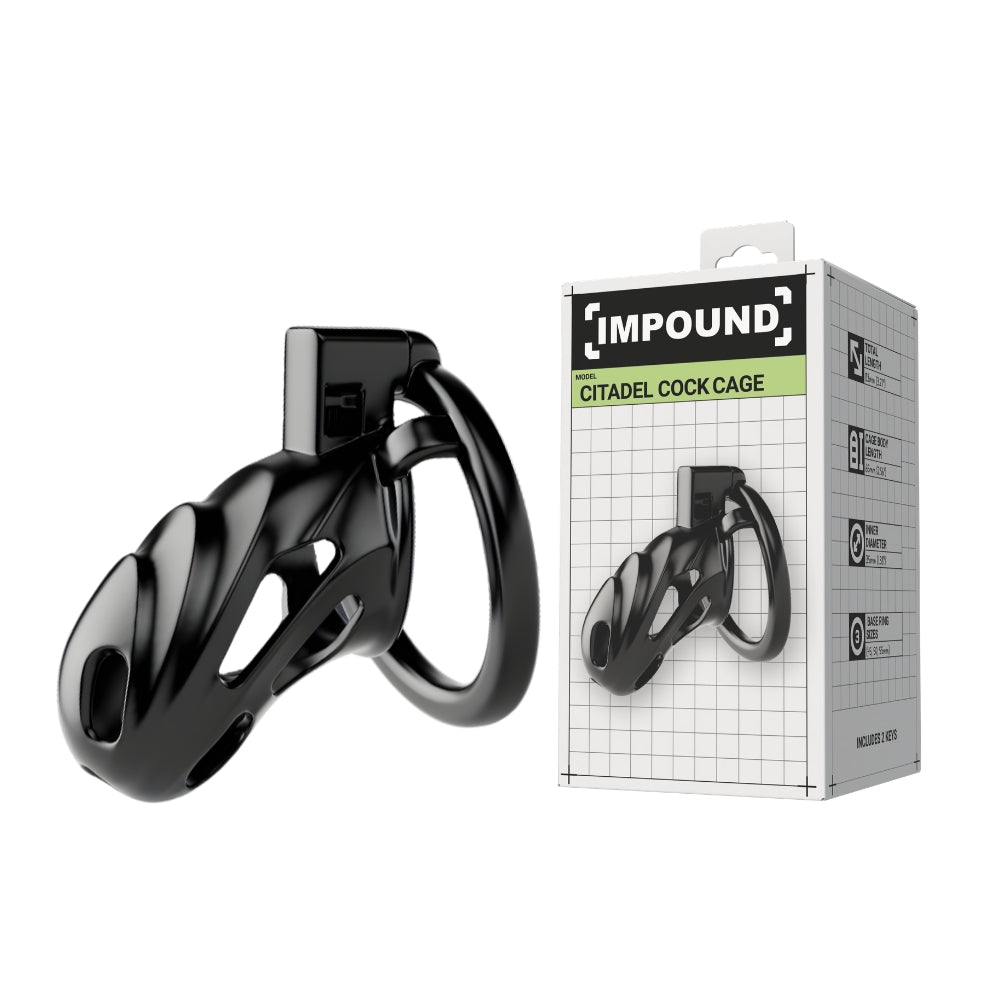 Impound Citadel – Chastity Cage with Multiple Base Rings > Bondage Gear > Male Chastity - Tophatter Daily Deals