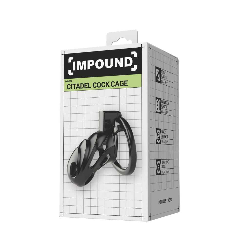 Impound Citadel – Chastity Cage with Multiple Base Rings > Bondage Gear > Male Chastity - Tophatter Daily Deals