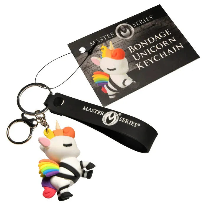 Bondage Unicorn Keychain (White Rainbow Mane) – Quirky Accessory Keychain > Novelties > Keychains - Tophatter Daily Deals