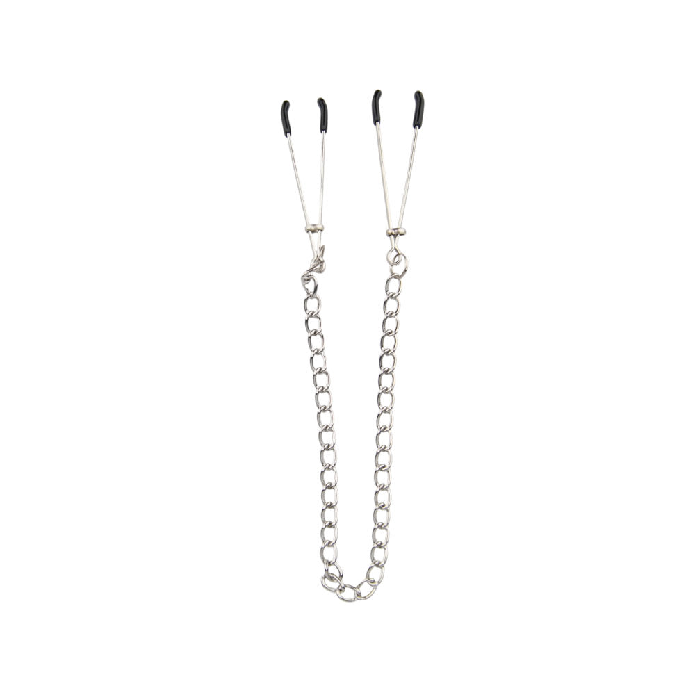 Bound to Please Adjustable Nipple Clamps with Chain – Nickel-Free Nipple Clamps > Sex Toys > Nipple Clamps - Tophatter Daily Deals