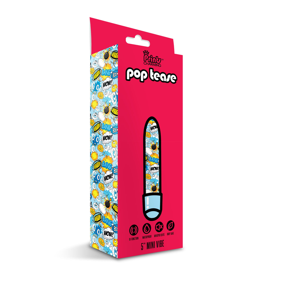 Prints Charming Pop Tease 5 Inch Mini Vibe Wham Blue > Vibrators > Mini Vibrators - Tophatter Daily Deals