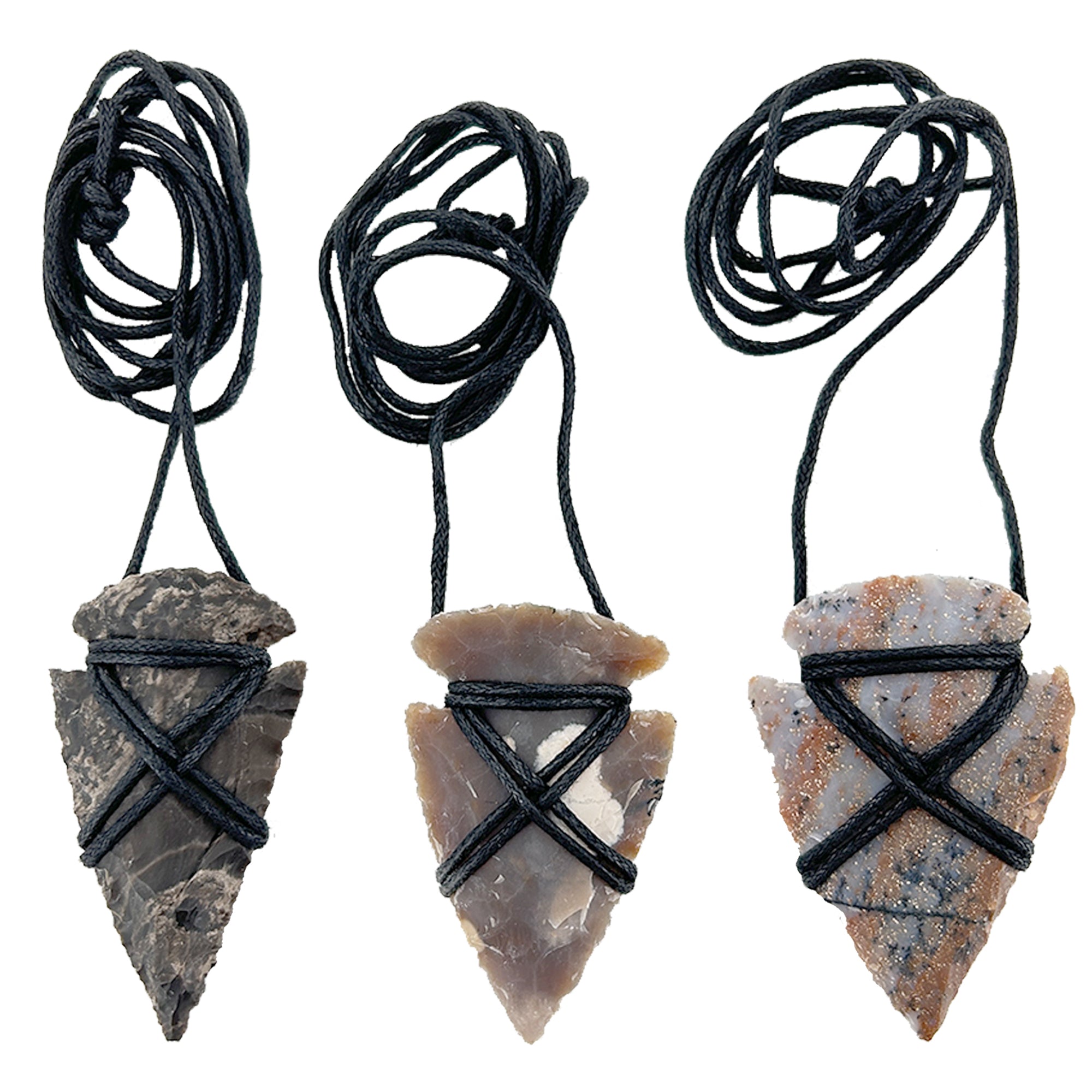 Native American Canowicake Arrowhead Necklace Set historical period - Tophatter Daily Deals