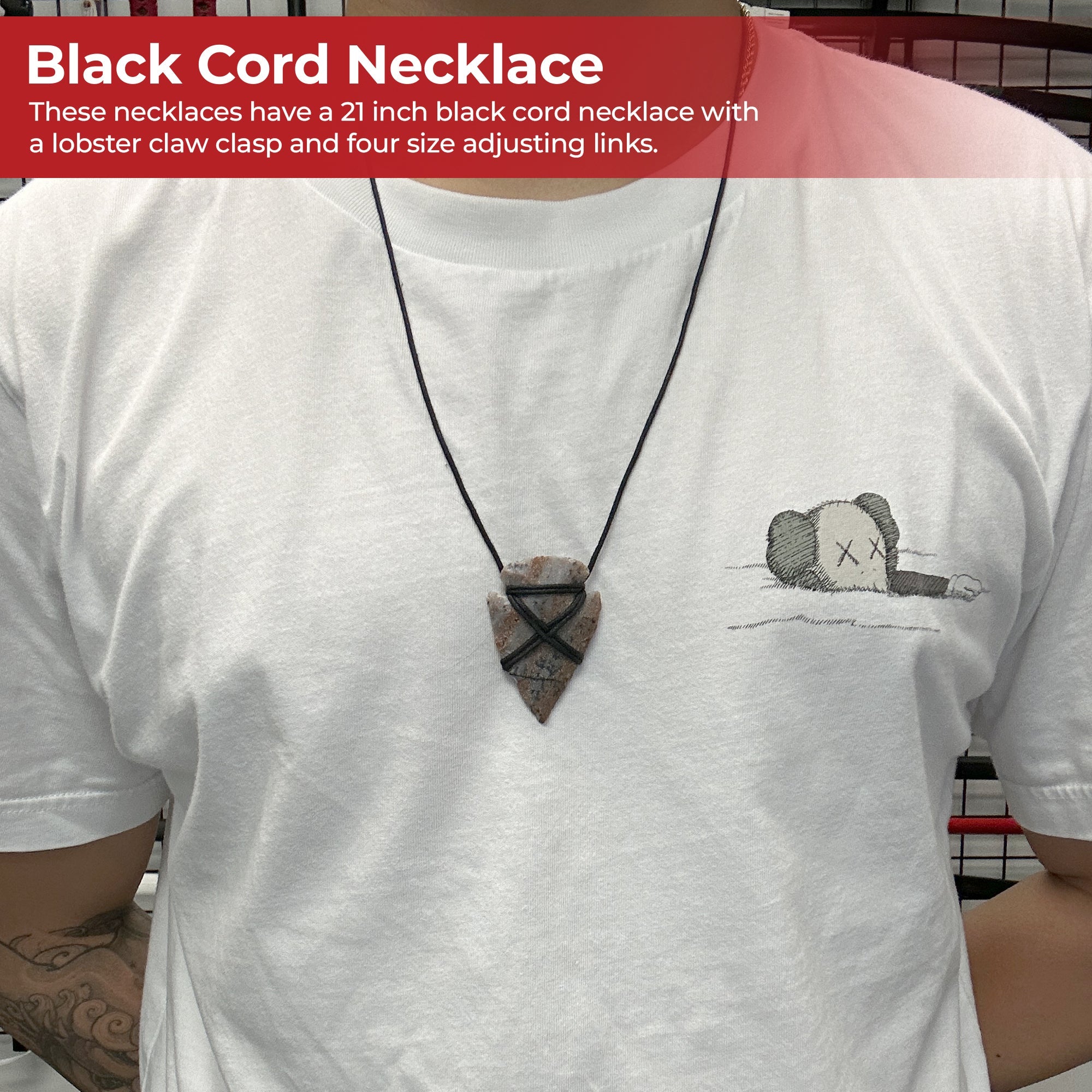 Native American Canowicake Arrowhead Necklace Set historical period - Tophatter Daily Deals