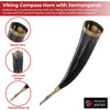Navigators Serpent Viking Compass Horn with Jormungandr historical period - Tophatter Daily Deals