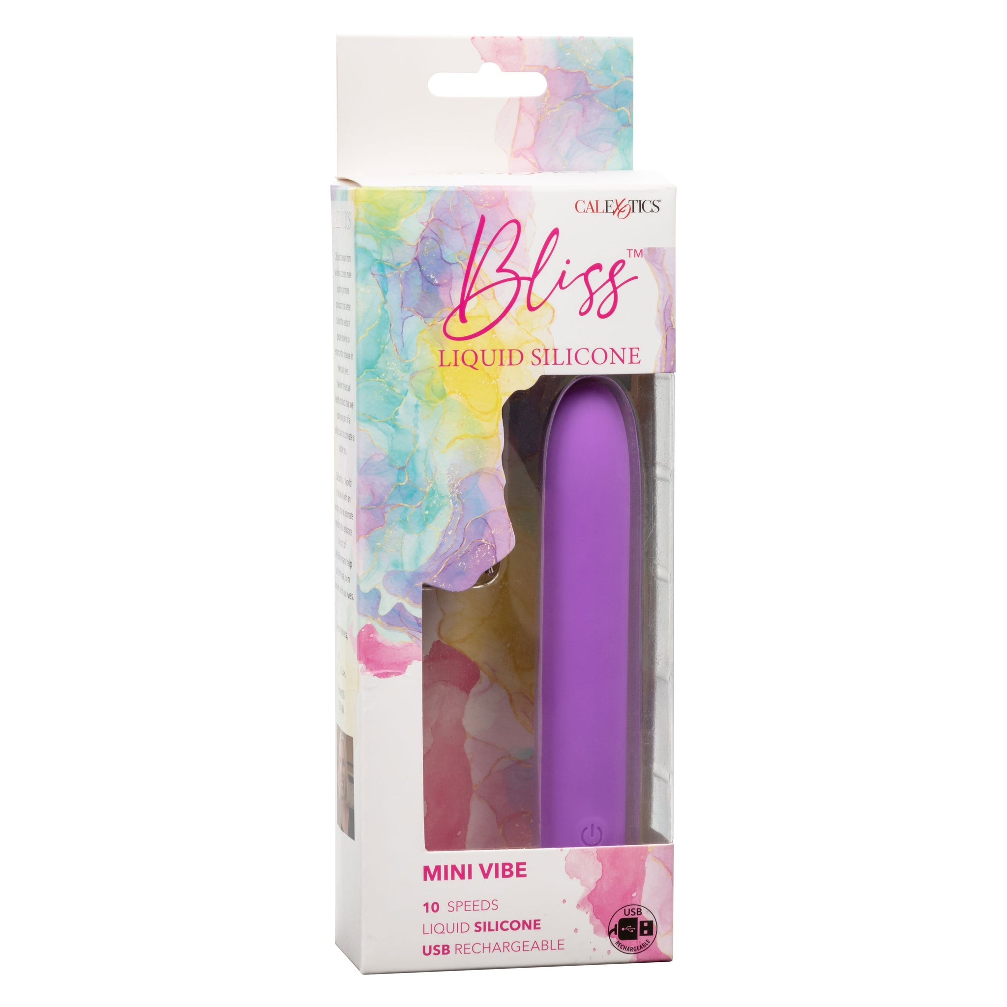 Bliss Liquid Silicone Mini Vibe Purple 10-Speed 4-Inch Vibrator > Vibrators > Mini Vibrators - Tophatter Daily Deals