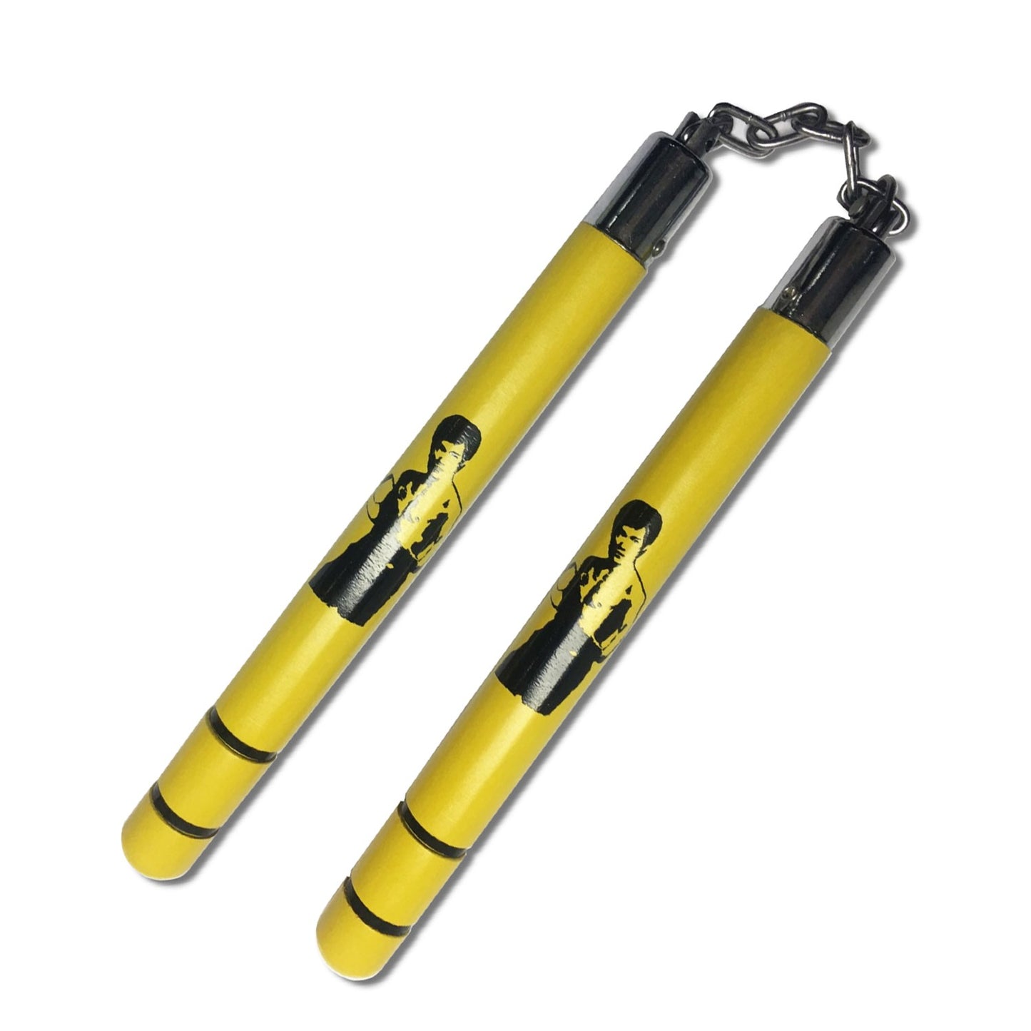 12 inch Hardwood Round Nunchaku - Tophatter's Guns'N'Weapons Store - FREE SHIPPING Collectible Weapons - Tophatter Daily Deals