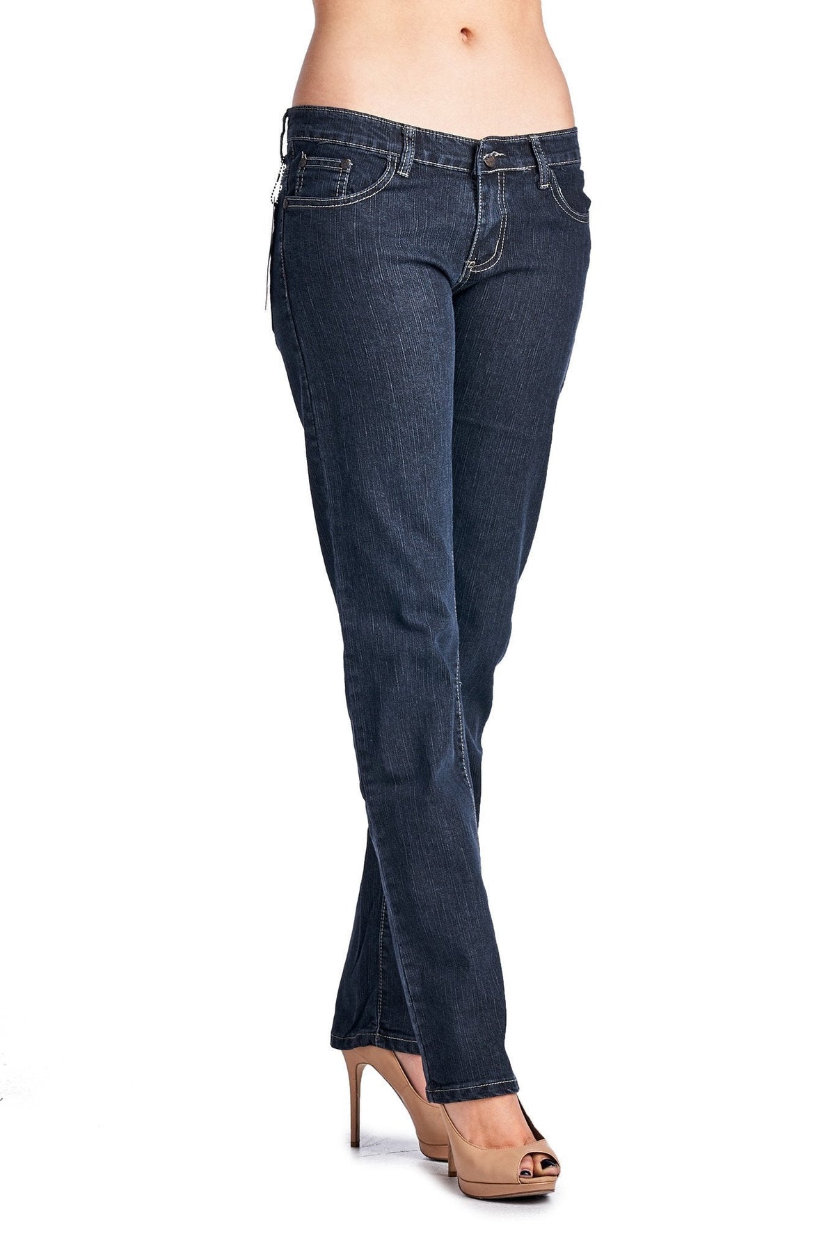 Women's Stretch Denim Jeans Black 26 Jeans - Tophatter Daily Deals