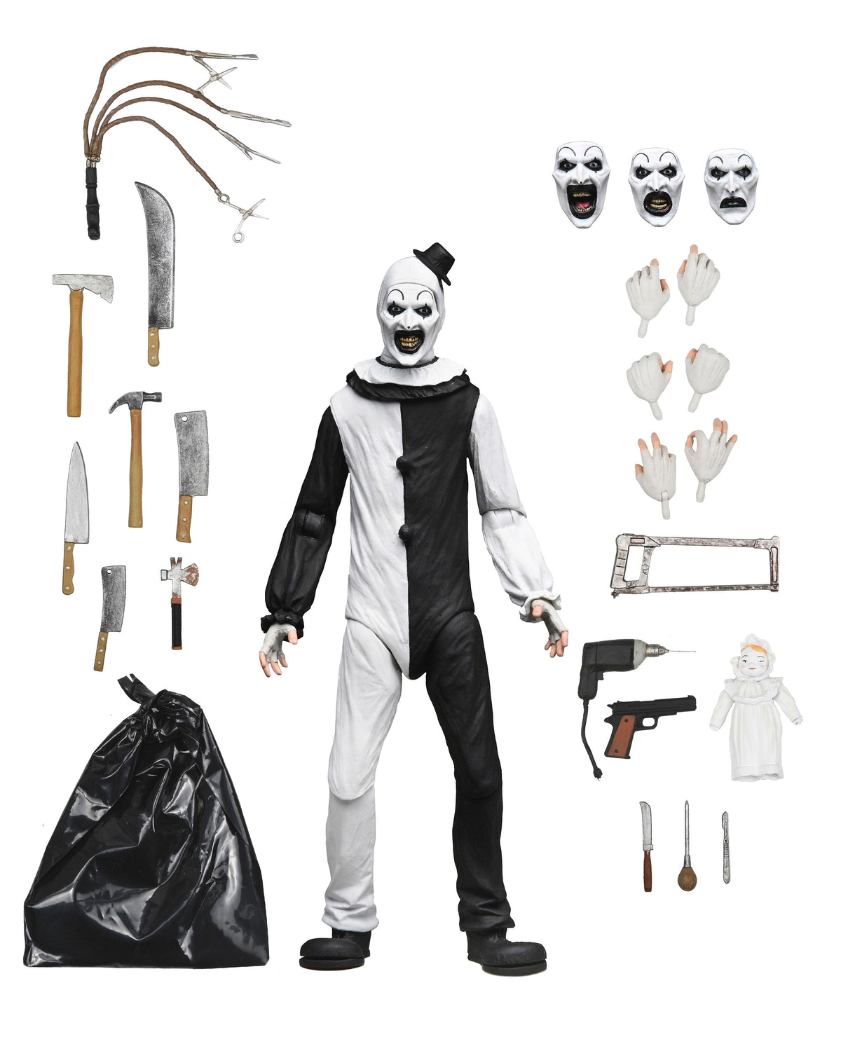 Terrifier – Ultimate Art the Clown Action Figure Action Figure - Tophatter Daily Deals