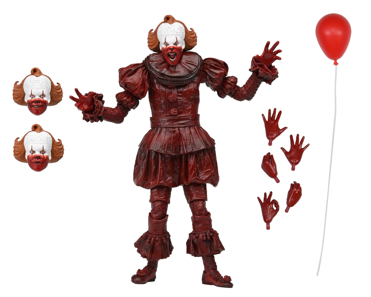 IT – Welcome To Derry Ultimate Blood Pennywise 7” Collectible Figure - Tophatter Daily Deals