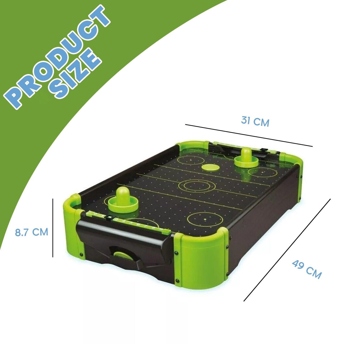 Air Hockey Mini Table - Neon Air Hockey Sports Table Game Toys Gifts Games Retro Toy Indoor Funtime Sports Toys - Tophatter Daily Deals