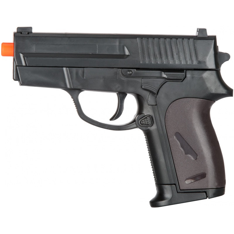 P618 Spring Loaded Airsoft Pistol - BLACK Collectible Weapons - Tophatter Daily Deals