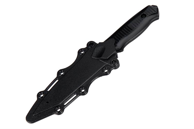 Rubber Bayonet Knife With ABS Plastic Sheath Cover BLACK - TOPHATTER'S ARMORY DEALS Collectible Weapons - Tophatter Daily Deals