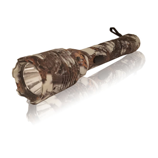 Special Force Tactical Metal Stun Gun Camo Rechargeable LED Flashlight - Tophatter's Guns'N'Weapons Store Collectible Weapons - Tophatter Daily Deals