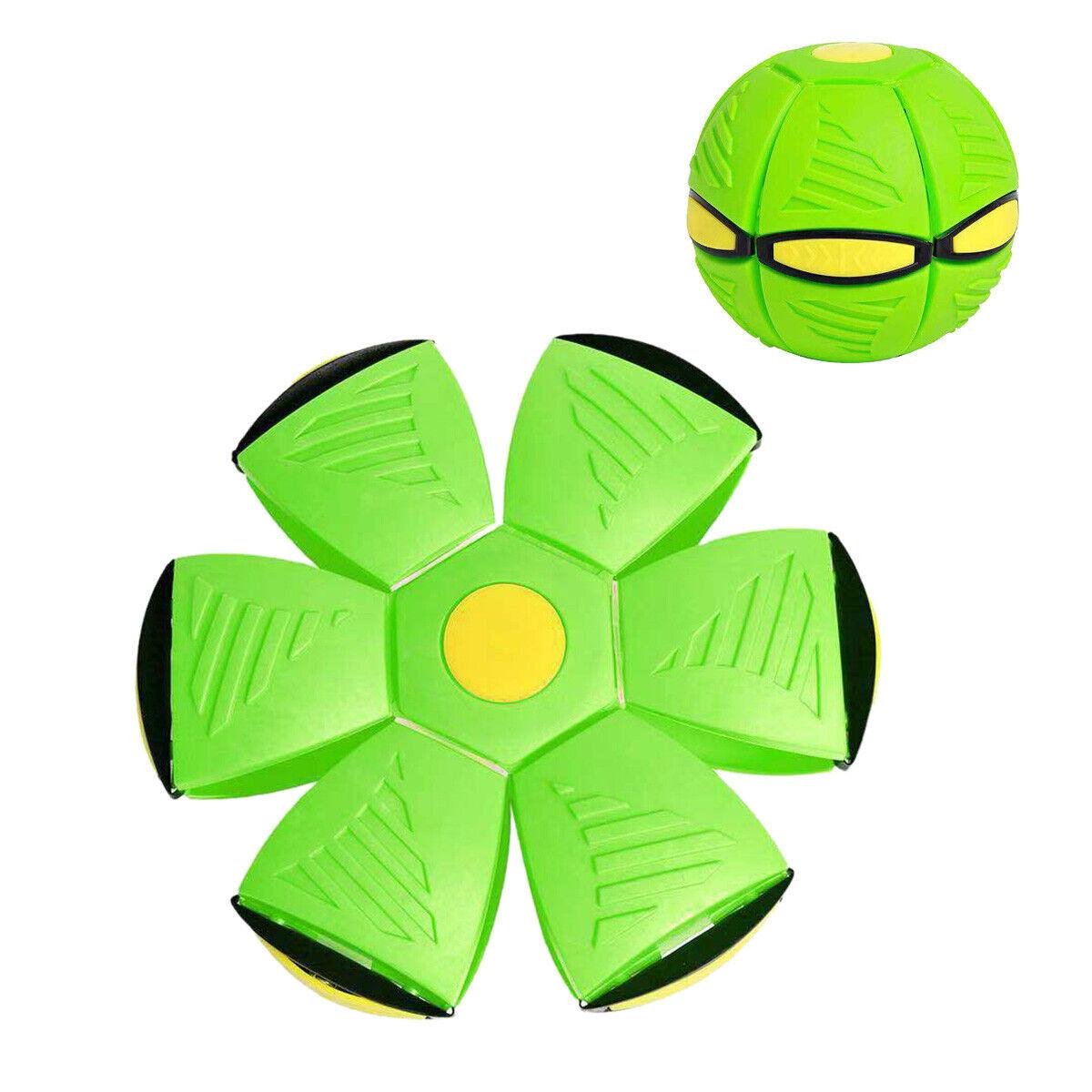 Flying Saucer Ball Dog Toy - Flying Saucer Ball Strange Deformation Frisbee Pet Magic Decompression Toy Green Sports Toys - Tophatter Daily Deals