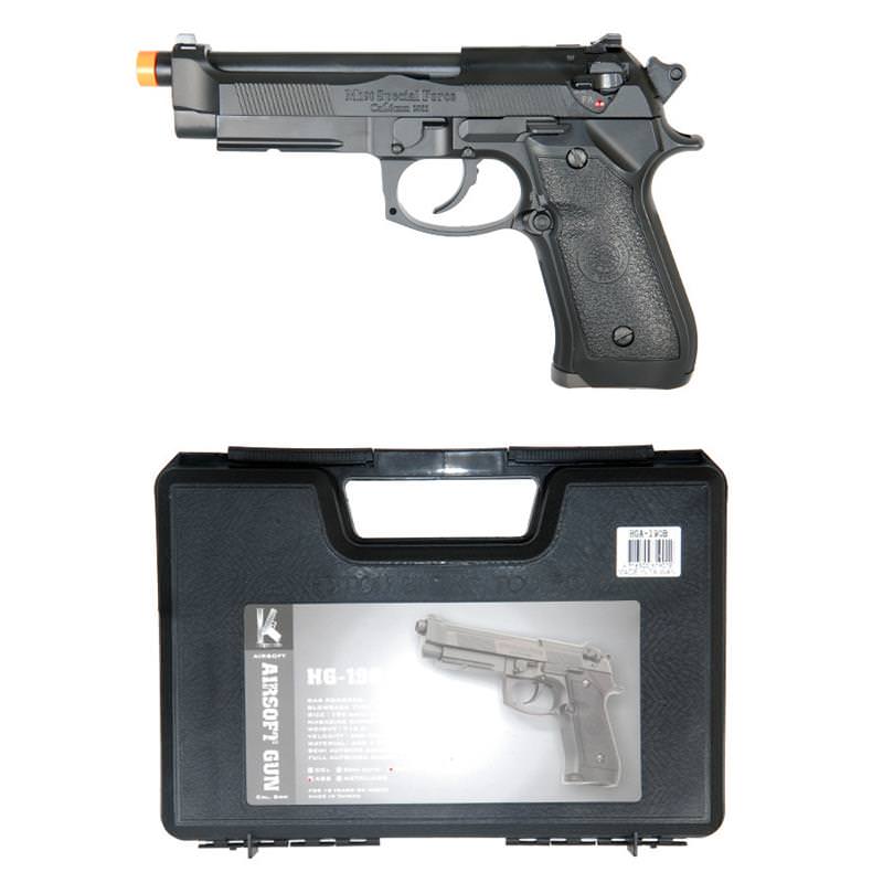 HFC M9 Airsoft Pistol Special Forces Gas Blowback Gun (FULL AUTO) - Tophatter's Guns'N'Weapons Store Collectible Weapons - Tophatter Daily Deals