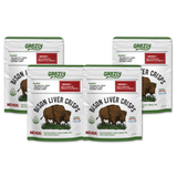 Bison Liver Crisps - 100% Grass-Fed/Finished Plain 4 Pack Health & Wellness - Tophatter Daily Deals