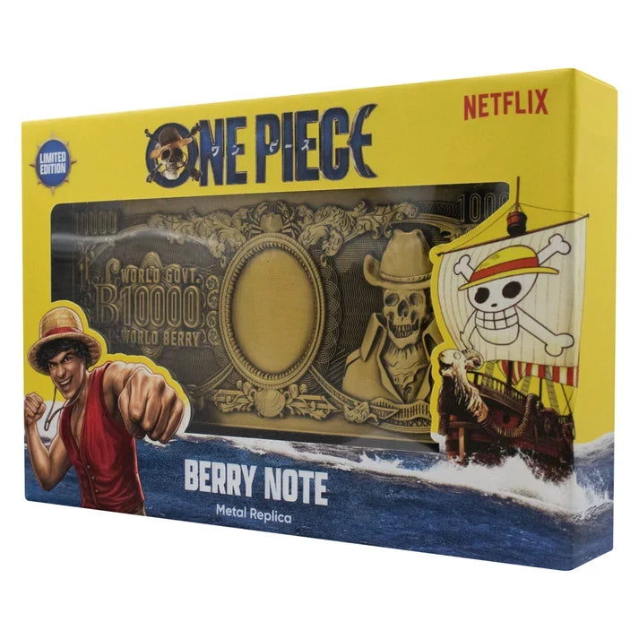 One Piece – Official 10,000 World Berry Metal Banknote Collectible - Tophatter Daily Deals