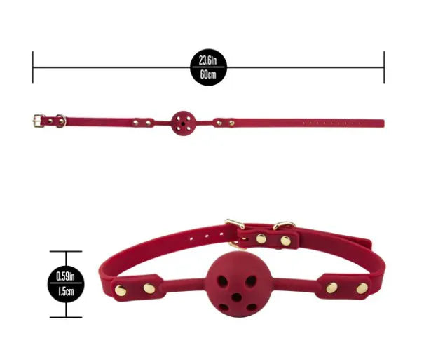 Temptasia Ardor – Breathable Silicone Ball Gag with Adjustable Strap > Bondage Gear > Gags and Bits - Tophatter Daily Deals