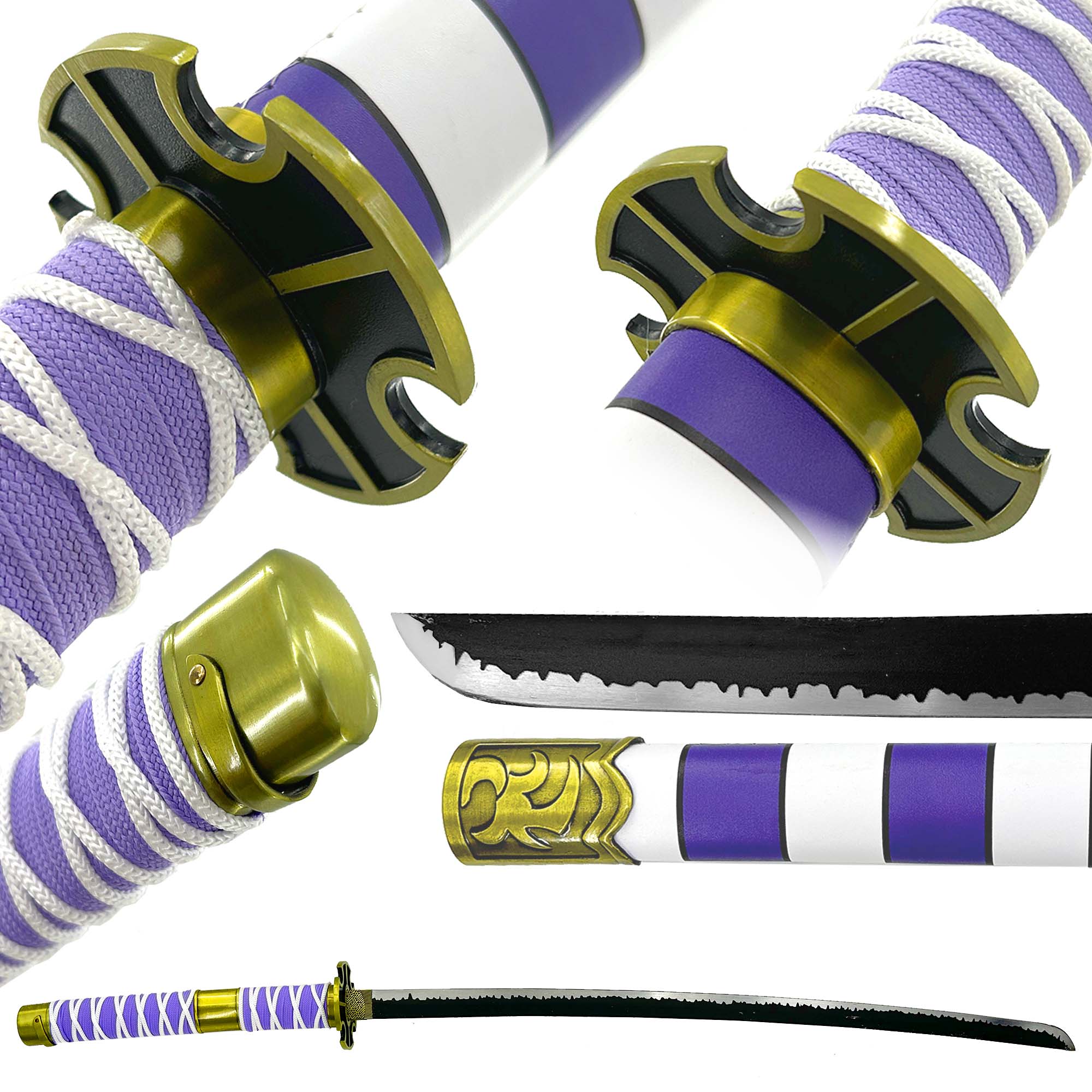 Nidai Kitetsu One Piece Anime Katana Swords - Tophatter Daily Deals