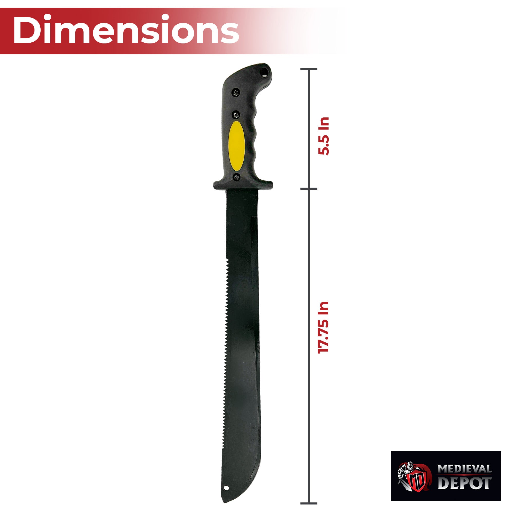 Night Stalker Sawback Latin Functional Outdoor Machete Knife knives - Tophatter Daily Deals
