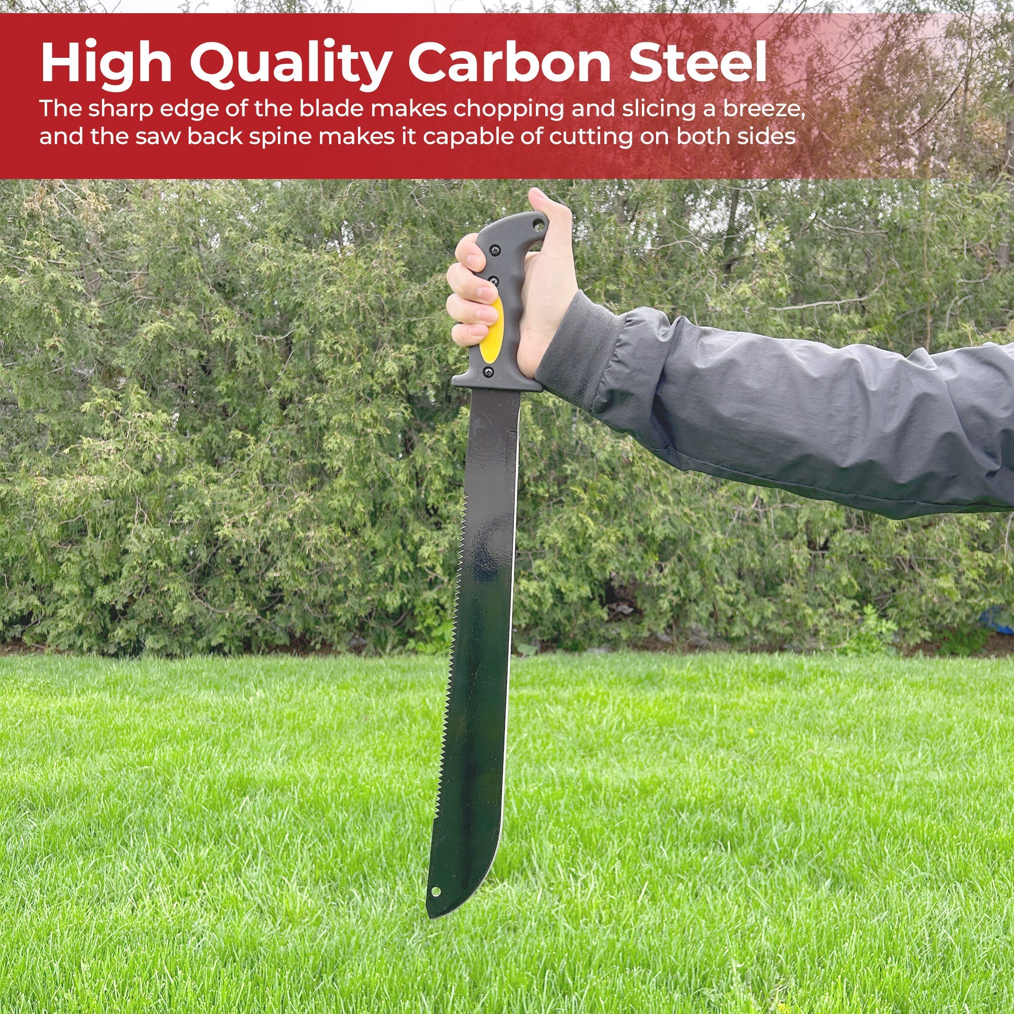 Night Stalker Sawback Latin Functional Outdoor Machete Knife knives - Tophatter Daily Deals