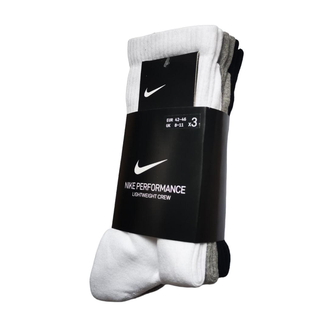 Lightweight Nike Socks - 3 Pairs Mens Womens Sports Crew Ankle Socks Crew Multi Sports & Outdoor - Tophatter Daily Deals