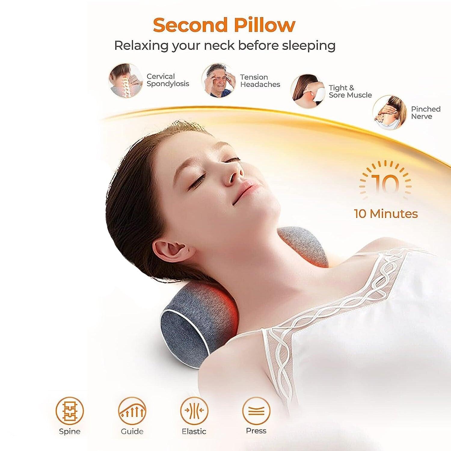 Neck Stretcher UK - Cervical Neck Traction Device, Nimood Neck Stretcher, Neck Hump Corrector with G Exercise & Fitness - Tophatter Daily Deals