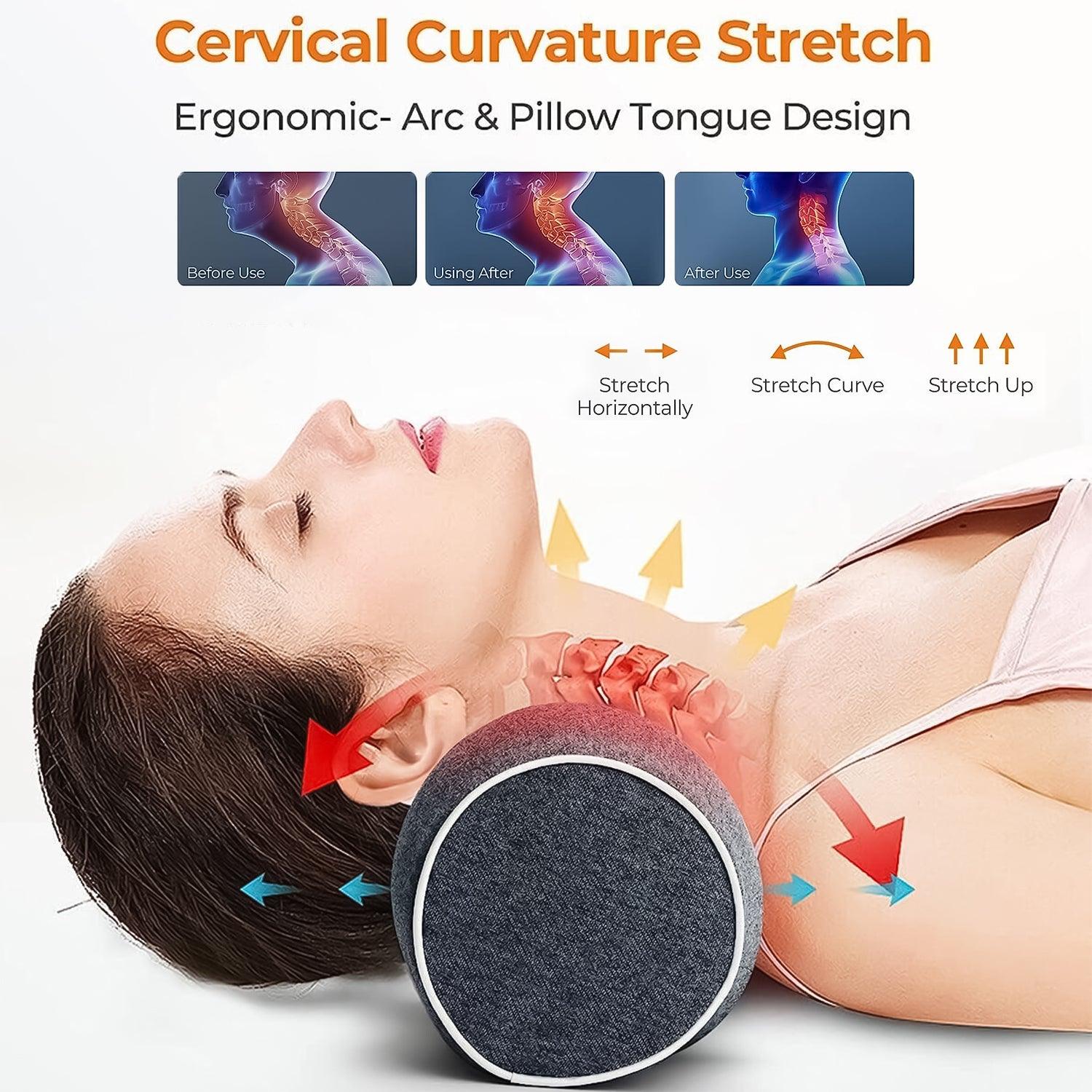 Neck Stretcher UK - Cervical Neck Traction Device, Nimood Neck Stretcher, Neck Hump Corrector with G Exercise & Fitness - Tophatter Daily Deals