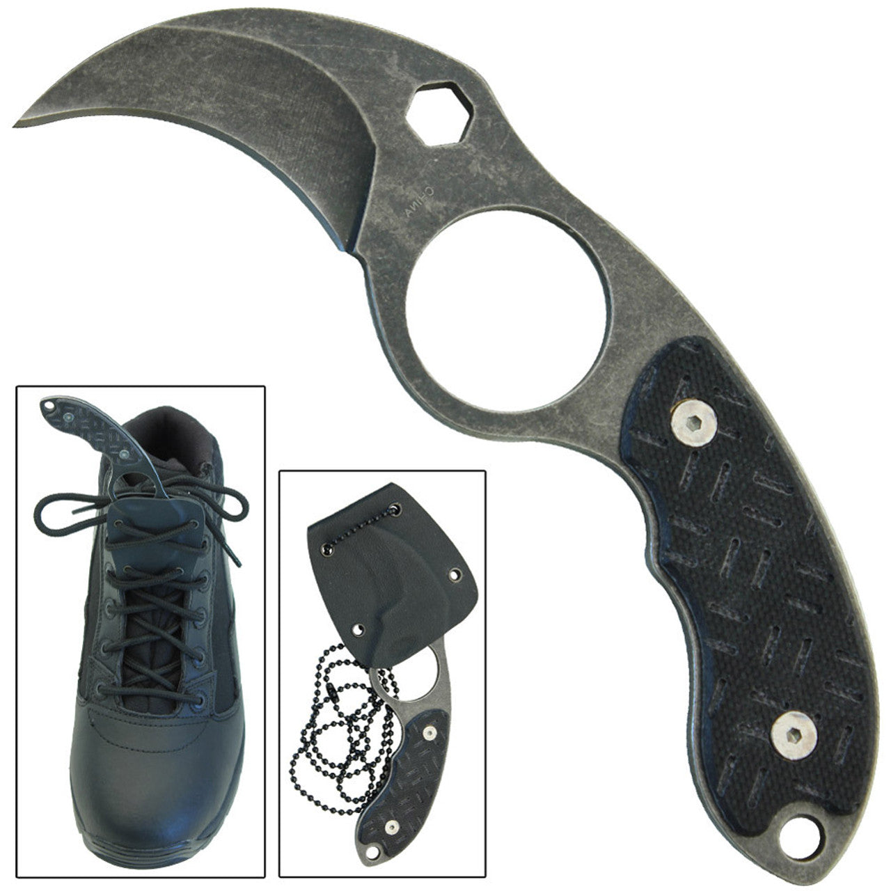 Dark Prey Boot Tactical Neck Knife Knives - Tophatter Daily Deals