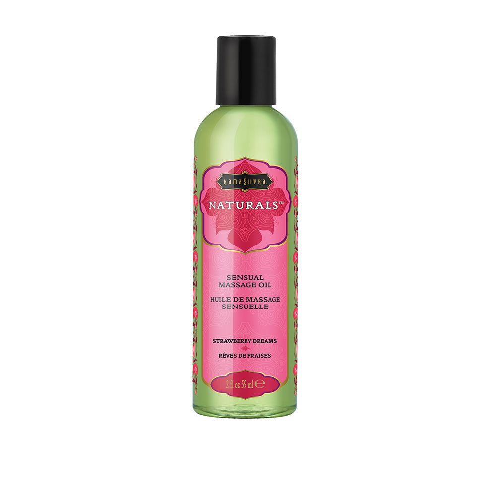 Naturals Massage Oil [DEV SITE COPY] 2 fl oz (59 ml) Strawberry Dreams Scented Natural Massage Oil - Tophatter Daily Deals