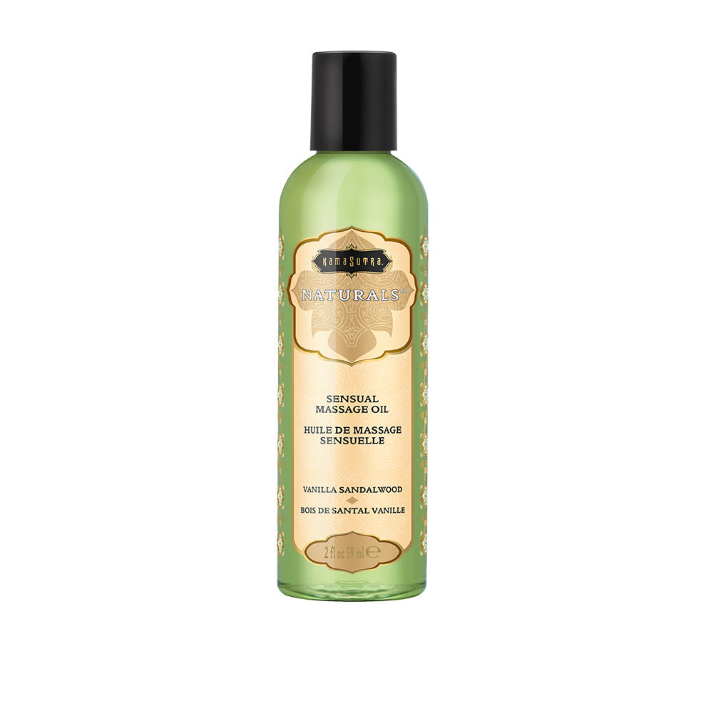 Naturals Massage Oil [DEV SITE COPY] 2 fl oz (59 ml) Vanilla Sandalwood Scented Natural Massage Oil - Tophatter Daily Deals