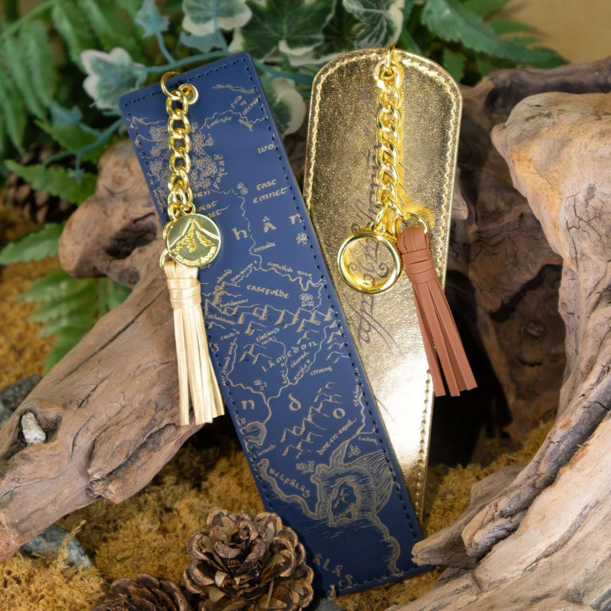 Lord Of The Rings - Middle Earth Map and Elven Script Bookmark Set Bookmark - Tophatter Daily Deals