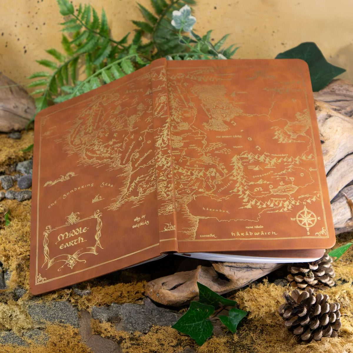 Map of Middle Earth Journal Notebook - Tophatter Daily Deals