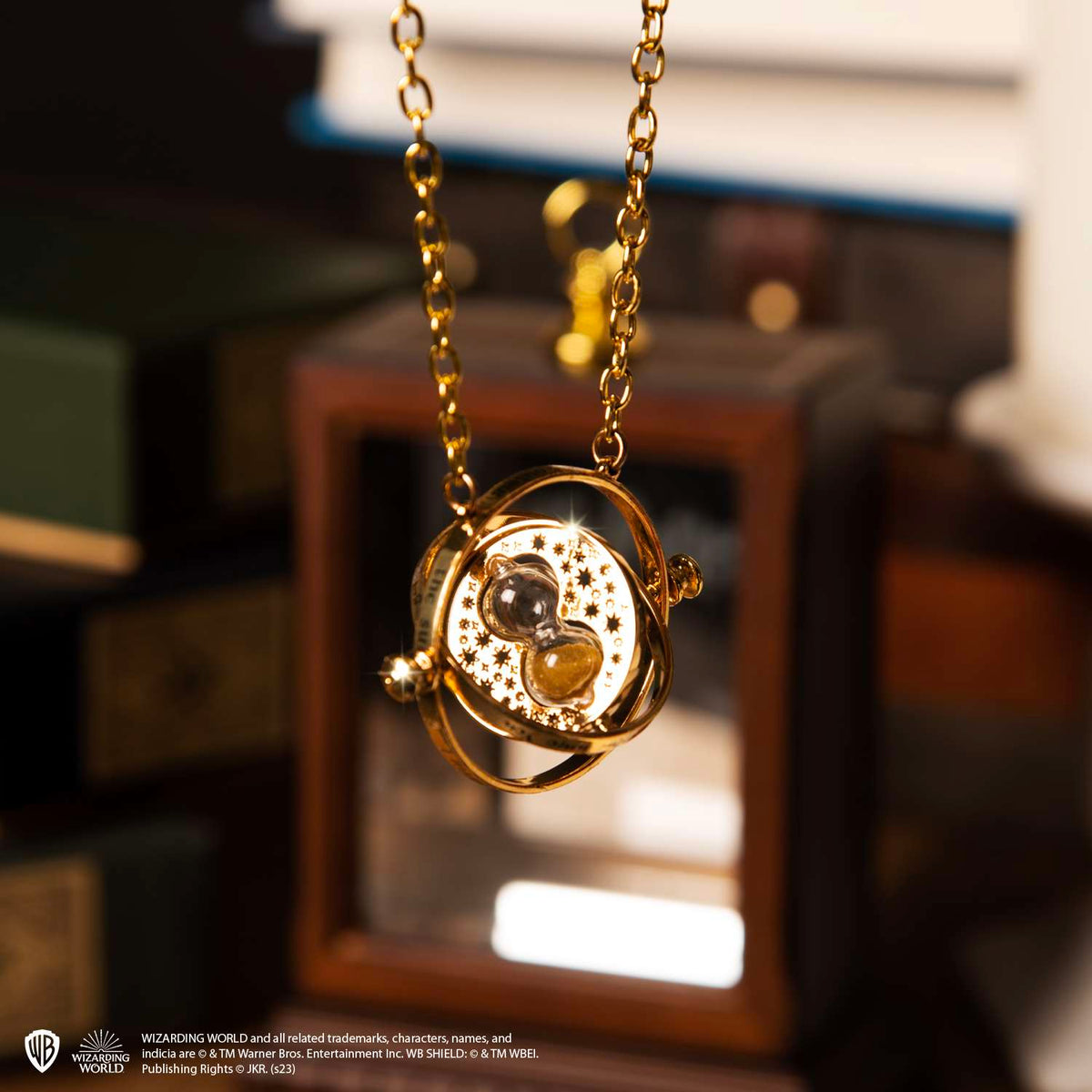 Harry Potter - Official Hermione's Time Turner and Display Case (24K Gold Plated) Collectible Replica - Tophatter Daily Deals