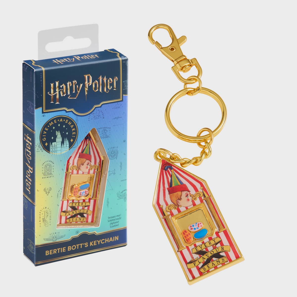 Harry Potter – Official Bertie Bott's Every Flavour Beans Shaker Keychain Keyring - Tophatter Daily Deals