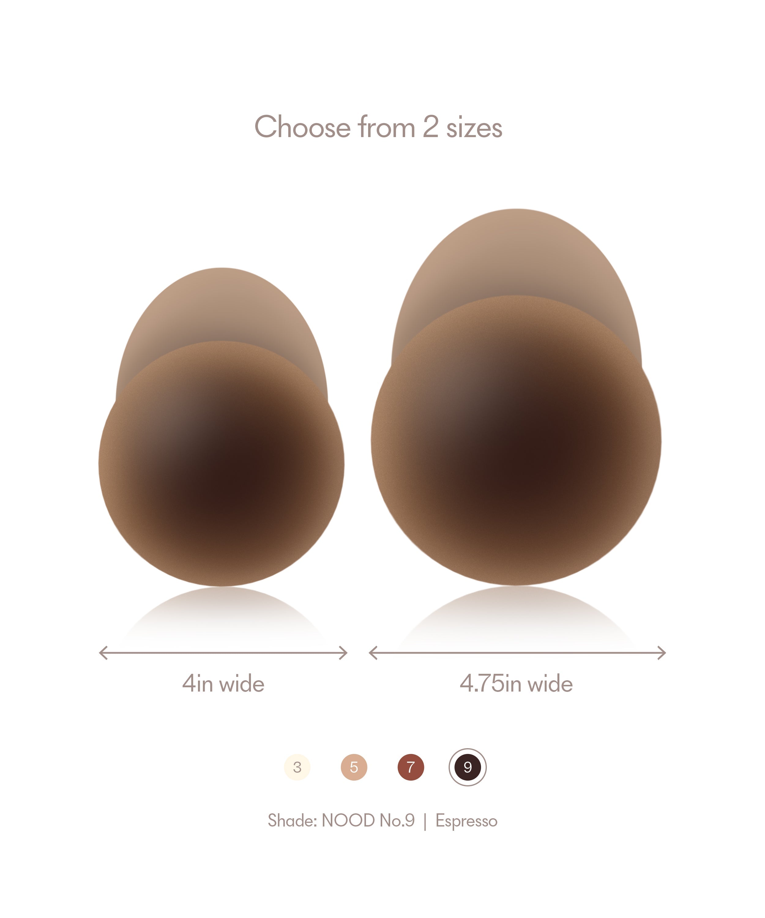 NOOD No-Show Extra Lift Reusable Nipple Covers Nipple Covers - Tophatter Daily Deals