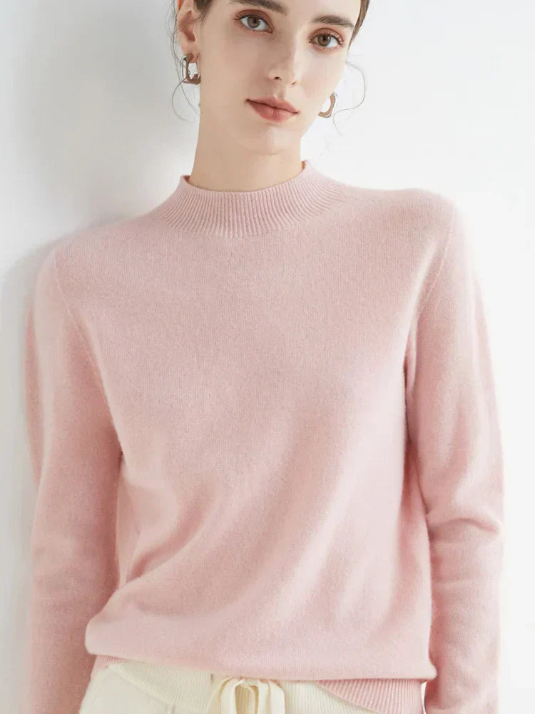 Soft Classic Women’s Pullover - Mock Neck, Wool, Work - Tophatter Daily Deals