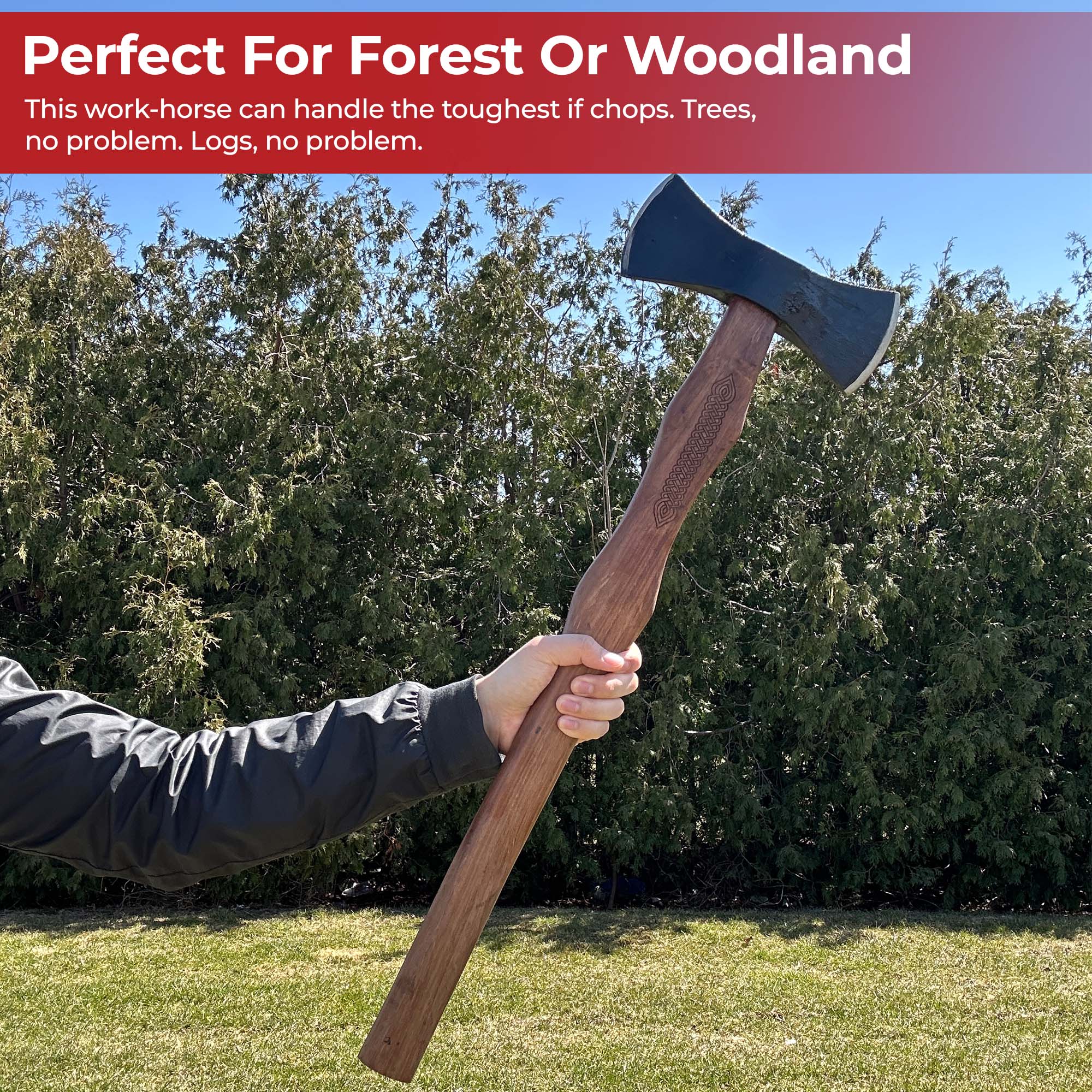 North American Forester Functional Double Head Axe Axe - Tophatter Daily Deals