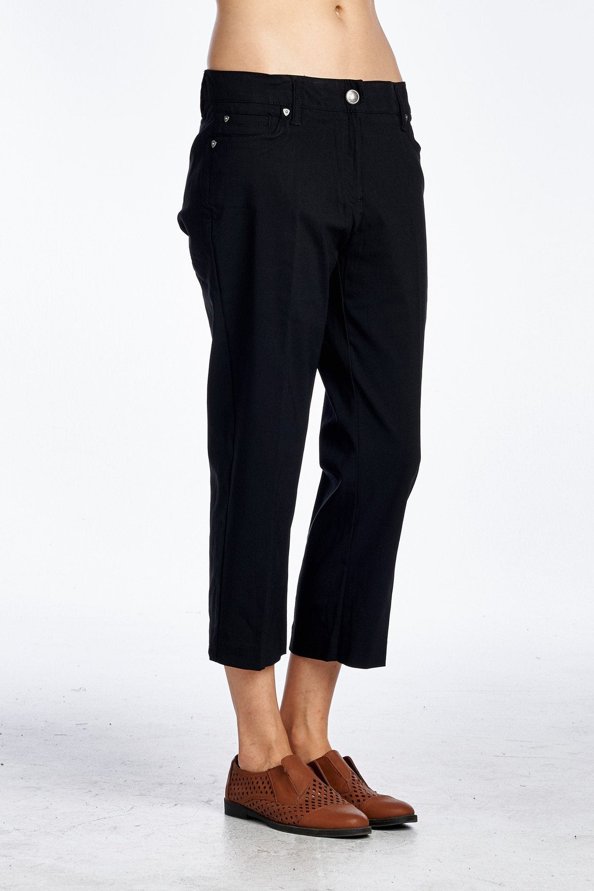 Women's Stretch Crop Pants Pants - Tophatter Daily Deals
