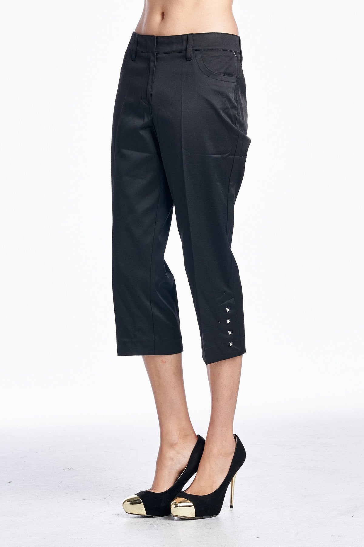 Women's Stretch Crop Pants Pants - Tophatter Daily Deals